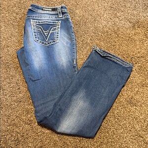 Vigoss Women's Dark Blue Boot Cut Jeans
